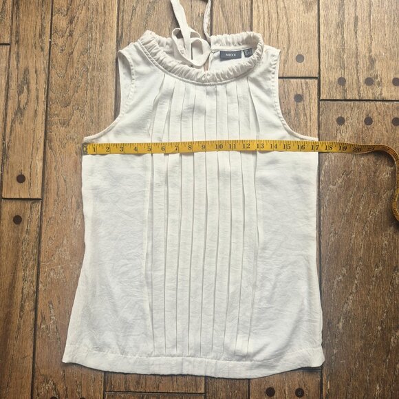 MEXX Sleeveless off-white top, European size 34 - Picture 6 of 10